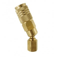 Topring 1/4 in. 2 in 1 Brass Swivel Quick Coupler 1/4 (F) NPT UNIQUIK, Cost per each Topring 1/4 in. 2 in 1 Brass Swivel Quick Coupler 1/4 (F) NPT UNIQUIK, Cost per each