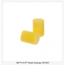 3M™ E-A-R™ Classic Earplugs, 312-1201, yellow, uncorded, cost per BOX (200 PAIRS)