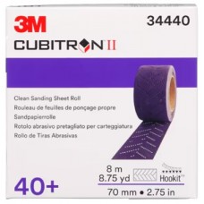 3M™ Hookit™ Purple Clean Sanding Sheet Roll, 737U, 34440, 40+, 70 mm x 8 m (2-3/4 in x 26.25 ft), 1 roll per box, 5 boxes per case 3M™ Hookit™ Purple Clean Sanding Sheet Roll, 737U, 34440, 40+, 70 mm x 8 m (2-3/4 in x 26.25 ft), 1 roll per box, 5 boxes per case