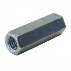 Coupling Nut Hex. 3/8 UNC Zinc plated PPS PPS  Series 8, cost per each