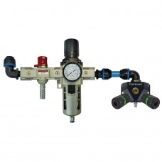 Filter/Regulator with Safety Lock-out Valve with Topquick Ultraflo x2, for 20mm piping PPS, cost per each  PRODUCT CODE  08.621.04