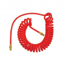 Self-Storing Hose 1/4x15'x1/4(M)NPT FLEXCOIL Red,  cost per each