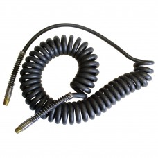 Topring Self-Storing Hose 1/4x25'x1/4(M)NPT SPARKCOIL, Spark Resistant PU hose with swivel fitting,  cost per each.