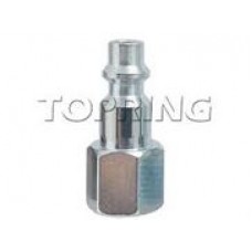 Zinc plated plug (1/4 IND) 3/8(F)NPT 2pcs/c ,  cost each