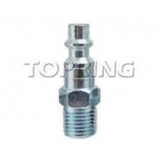 Zinc plated plug (1/4 IND) 3/8(M)NPT,  10 per bag ,  cost each