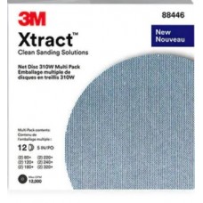 3M Xtract™ Net Disc 310W, 5 in x NH (127 mm x NH), 80+, 120+, 180+, 220+, 240+, 320+, Multi-Pack #88446, 20 Packs/Case, cost per pack