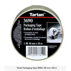 3M 3690  BOX SEALING TAPE TRANS 48MM X 100M,  36 per case,  cost per roll