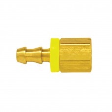 Brass Fitting Hose Barb Fitting Lock-On 3/8 x 1/4(F) NPT, #41.872, cost per each, 10 per bag