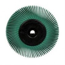 Scotch-Brite™ Radial Bristle Brush,  6 in x 1/2 in x 1 in Grit 50 With Adapter,  5 per case,  cost each***part number 7000028511  updated to 7100138347