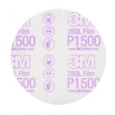 3M™ Hookit™ Finishing Film Disc,  00951,  5 in,  P1500,  100 discs per box,  4 boxes per case,  cost per box