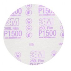 3M™ Hookit™ Finishing Film Disc,  00950,  6 in,  P1500,  100 discs per box,  4 boxes per case,  cost per box