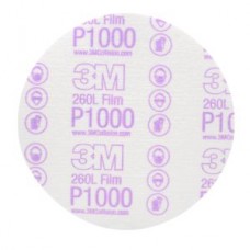 3M™ Hookit™ Finishing Film Disc,  00969,  6 in,  P1000,  100 discs per box,  4 boxes per case,  cost per box