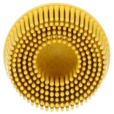 Scotch-Brite™ Roloc™ Bristle Disc, 2 in x 5/8 Tapered yellow, 10/box, 4 boxes per case 40 per case *Cost per disc