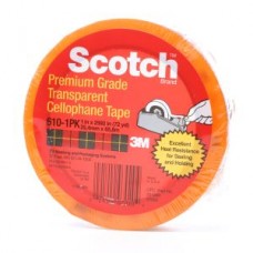 Scotch® Premium Cellophane Tape,  610,  clear,  1 in x 72 yd