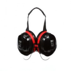 3M™ Peltor™ Optime 105 Behind-the-Head Earmuffs,  H10B,  black/red,  10 pairs per case,  cost per case