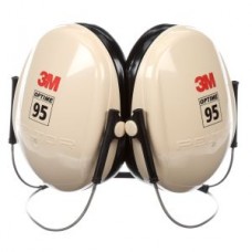 3M™ Peltor™ Optime 95 Behind-the-Head Earmuffs,  H6B/V,  black/tan,  10 pairs per case,  cost per case