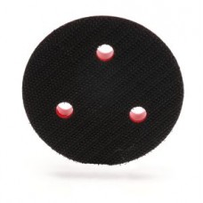 3M™ Hookit™ Clean Sanding Low Profile Disc Pad,  20350,  3 holes,  3 in x 1/2 in,  1/4-20 ext,  red foam