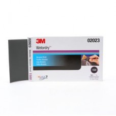 3M™ Wetordry™ Abrasive Sheet, 401Q, 02023, 1500, A-weight, 5 1/2 in x 9 in (13.97 cm x 22.86 cm), 50 sheets per sleeve, 5 sleeves per case, cost per sleeve