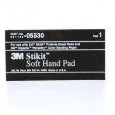 3M™ Stikit™ Soft Hand Pad,  05530,  2 3/4 in x 5 1/2 in x 3/8 in (7 cm x 13.97 cm x 0.95 cm)