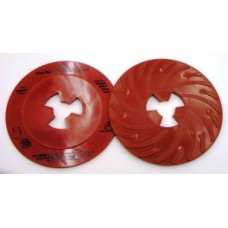 3M™ Disc Pad Face Plate,  ribbed,  80514,  7 in,  exta hard,  red