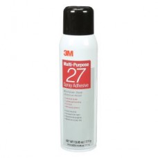 3M™ Multi-Purpose 27 Spray Adhesive Clear,  Net Wt 13.05 oz,  12 cans per case,  cost per can