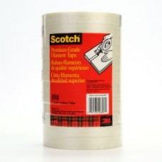 Scotch® Filament Tape,  898,  clear,  18 mm x 55 m,  bulk