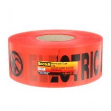 Scotch® Buried Barricade Tape,  302,  red,  "Caution Bured Electric Line",  4 mil (0.1 mm),  3 in x 1000 ft (76 mm x 305 m)