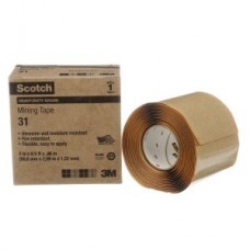 Scotch® Heavy Duty Mining Tape,  31,  black,  60 mil (1.5 mm),  2 in x 8.5 ft (50 mm x 2.6 m)