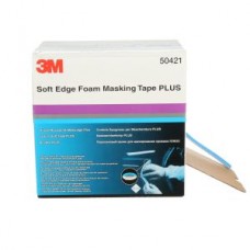 3M™ Soft Edge Foam Masking Tape Plus,  50421,  5.33 in x 23 ft (21 mm x 49 m)