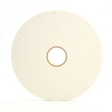 3M  Double Coated Urethane Foam Tape 4008 Off-White, 0.8 in x 36 ydx 1/8 thickness, 12 per case, cost per roll