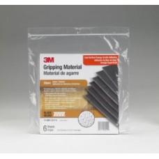 3M(TM) Gripping Material TB641 Black,  6 in x 7 in,  6 sheets per bag