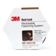 3M™ Dual Lock™ Reclosable Fastener MP3541/MP3542 400/170 Black,  1 in x 4.9 yd .23 in,  5 per case Boxed