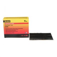 Scotch® Vinyl Mastic Pad,  2200,  black,  125 mil (3.2 mm) 3-1/4 in x 4-1/2 in (83 mm x 114 mm)