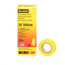 Scotch® Vinyl Colour Coding Electrical Tape,  35,  yellow,  7 mil (0.18 mm),  1/2 in x 20 ft (13 mm x 6.1 m)