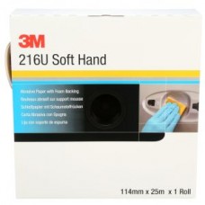 3M™ Precut Soft Hand Rolls,  216U,  50338,  P500,  4.5 in x 27.34 yd. (11.4 cm x 25 m)