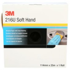 3M™ Precut Soft Hand Rolls,  216U,  50339,  P600,  4.5 in x 27.34 yd. (11.4 cm x 25 m)
