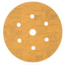 3M™ Hookit™ Dust Free Gold Disc,  236U,  01082,  P100,  C-weight,  6 in x 5/8 in,  (15.24 cm x 1.5 cm)