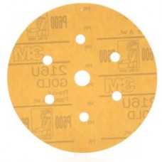 3M™ Hookit™ Dust Free Gold Paper Disc ,  216U,  01091,  P600,  A-weight,  6 in (15.24 cm)