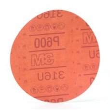 3M™ Hookit™ Red Abrasive Disc,  316U,  01189,  P600,  A-weight,  6 in (15.24 cm)