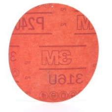 3M™ Hookit™ Red Abrasive Disc,  316U,  01296,  P240,  A-weight,  5 in (12.7 cm)