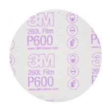 3M™ Hookit™ Finishing Film Disc,  260L,  00955,  P600,  5 in (12.7 cm)