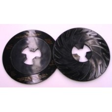 3M™ Disc Pad Face Plate Ribbed, 80515, black, 7 in (177.8 mm), hard, 10 per case, Cost per each
