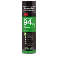 3M™ High-Strength ET Spray Adhesive,  94,  Low VOC <20%,  clear,  24 fl oz