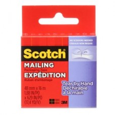 Scotch® Tear-By-Hand Packaging Tape,  3841C,  1.9 in x 17.5 yd (4.8 cm x 16 m),  1 per pack. Currently not available, please contact us for alternative replacement.