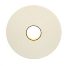 3M™ Double Coated Polyethylene Foam Tape 4462 White,  3/4 in x 72 yd 1/32 in,  12 per case Bulk