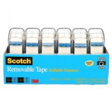 Scotch® Magic™ Removable Tape,  811,  19mm x 33 m (3/4 in x 36 yd),  dispensered