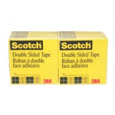 Scotch® Double Sided Tape,  665,  1/2 in x 36 yd (12.7 mm x 33 m),  boxed