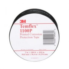 3M™ Temflex™ General Use Corrosion Protection Tape,  1100,  printed,  black,  2 in x 100 ft (51 mm x 30.5 m)