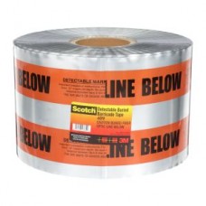 Scotch® Detectable Buried Barricade Tape,  409,  orange,  "Caution Buried Fibre Optic Line Below" ,  5 mil (0.13 mm),  6 in x 1000 ft (152 mm x 305 m)