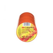 3M™ Colourflex™ Tape,  orange,  7 mil (0.18 mm),  3/4 in x 60 ft (0.177 mm x 19 mm x 18.3 m). Currently not available, please contact us for alternative replacement.
